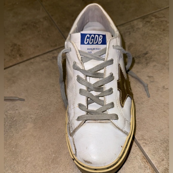 Golden Goose HI-STAR White Gold Star Sneaker Size 37 - Picture 4 of 12